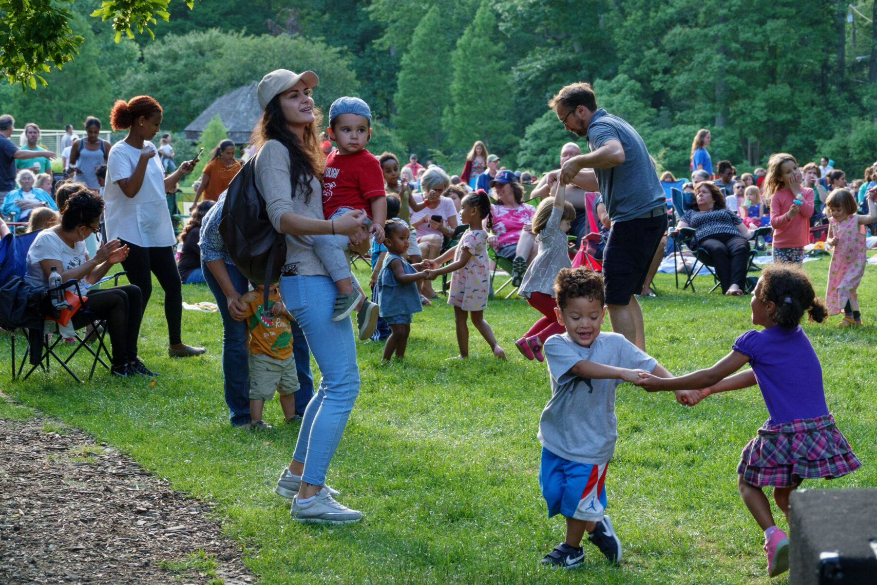 dancing at summer concert