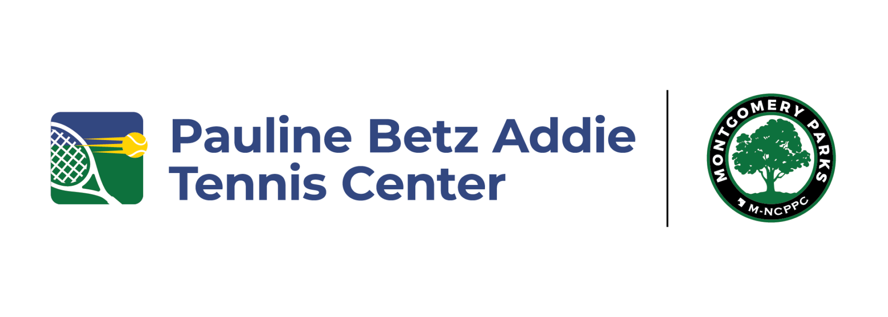 Pauline Betz Addie Tennis Logo - Montgomery Parks logo